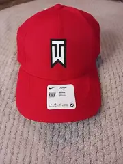 Nike Dri-Fit ADV Golf TW Tiger Woods Collection Red Fitted Hat S/M DH1344-687