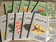 Interactive Learning Books for Children - 10 Vowel Sets w/120Laminated Cards