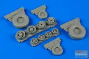 WHL148011 1:48 Wheelliant F-14A Tomcat Weighted Wheels (ACA kit)