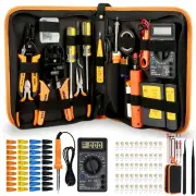 LEATBUY CAT5/CAT6 Crimping Tool RJ45 Crimp Tool Set for Plugs Pliers Regular ...