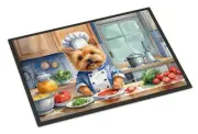 Norwich Terrier The Chef Doormat Front Door Mat Indoor Outdoor Rugs for