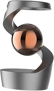 Generic Toy Relaxing Toy Decorative for Gift Metal Desk, with Floating Ball, Gray Rose Gold Ball