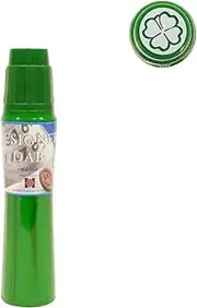 Treasure Gurus Fast Drying St. Patrick's Day Green Color Ink Shamrock Clover Bingo Game Dauber Dot Art Marker