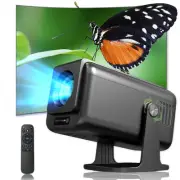Mini Projector with WiFi and Bluetooth, Portable 1080P Projector with Speaker...