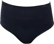 [Spanx] Women's Underwear 100% Nylon Thong Port Navy (Medium)