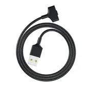 2PC USB Charger for FITBIT Ionic Wristband Fitness Activity Tracker Sync Cable Black