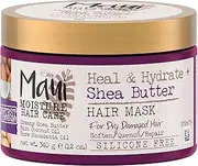 Maui Moisture Heal & Hydrate + Shea Butter Hair Mask For Dry & Damaged Hair 340g |Nourishes & softenes hair|Use as Deep conditioner or Leave in hair treatment