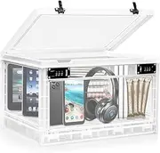 Lalifebuss Large Lock Box for Personal Items, 24 Litre Combination Lockable Storage Box for Office Locker/School/Medicine/Snacks/Phone Jail/Electronic/Home