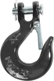 1/4 Inch Safety Chain Hooks, Clevis Slip Hook with Safety Latch