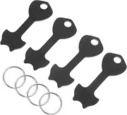 [TEMPNAP] 1Set Shopping Trolley Tokens with Key Rings Cart Unlocker Keychain for Compatible with Supermarkets Keyring