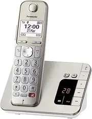 [Panasonic] KX-TGE260GN Cordless Phone with Answering Machine (Lock up to 1,000 Phone Numbers, Clear Font Size with Strong Contrast, Extra Loud Handset, Full Duplex Hands-Free Calling)