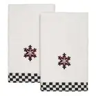 Avanti Home 2 Set Fingertip Towels with Snowflakes