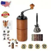 Akirakoki Portable Manual Coffee Grinder with Cast Iron Burr - Adjustable Grind