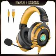 EKSA E900 Pro Gaming 7.1 Surround Wired Headphones Noise Cancelling Microphone