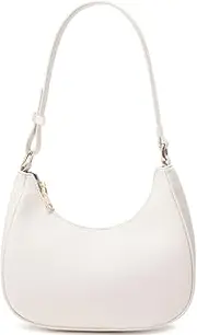 [WSRYDJDL] Crescent Shoulder Bags for Women Cute Hobo Tote Handbag Under the Arm Purses Mini Clutch Purse with Zipper Closure