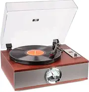Fenton RP180 Vinyl Record Player Turntable Bluetooth CD FM Radio Vintage Built in Speakers USB RCA Retro All in one Home Music System
