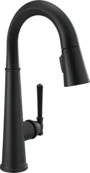 Delta 9982-DST Emmeline 1.8 GPM 1 Hole Pull Down Bar/Prep Faucet - Black
