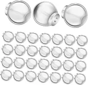 SEWACC 50pcs Earring Backs for Women Soft TPE Locking Comfortable Secure Earring Backing Discreet Design for All Styles Replacement Ear Stoppers