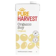 Organic Pure Harvest Soy Milk Original 1L – Fresh, healthy organic delivery | Doorstep Organics.