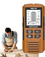 Handheld Metal Detector - LCD Display Security Scanner, Audio Alert | High-Sensitivity Stud Finder, Multipurpose Tool for Concrete, Construction, Inspection