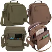 Cotton Canvas Everyday Work Shoulder Bag - Rothco Brown or Green Messenger Bags