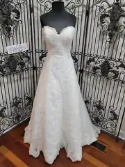 1163w KENNETH WINSTON 1643 SZ 16 IV $1947 BEADED WEDDING GOWN DRESS