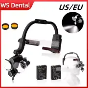 2.5/3.5X Dental Surgical Binocular Loupes Headband Magnifier LED Head Light