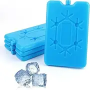Daseeme Ice Packs for Lunch Box, Reusable Ultra Thin zer Packs Long Lasting for Coolers, Cooler Bag for Work, School, Picnic or Camping Keep Food Lightweight Design for Easy Carrying 4 Pcs