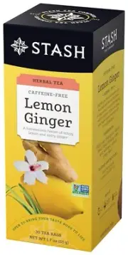 Stash Tea Lemon Ginger Herbal Tea-30 Count