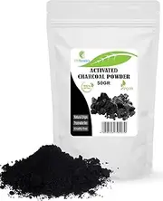 Activated Carbon Powder - 25/50 g - Use in Masks, Packs, Exfoliating Formulations, Dyes for Soaps, Makeup Formulations such as Mascara, Eyeshadow, Eyeliner (50 g)