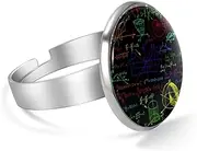 [FVQL] Adjustable Ring for Girls, Mathematical formula colorful