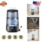 Top Fill 3.6L Ultrasonic Humidifier: Silent, Adjustable & Night Light Features