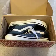 Vans Off The Wall Old Skool Skate Blue Youth Size 13 Low Top Sneakers Shoes kid