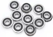 ACAECMGGFP Bearing 5 * 13 * 4 Mm (10 PCS) ABEC-7 Flanged Miniature F695 RS Ball Bearings F695RS Fit For VORON Mobius 2/3 3D Printer Bicycle bearings
