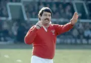 Rugby union referee Clive Norling of Wales during the East Midlan - Old Photo