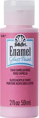 6 Pack FolkArt Enamel Paint 2oz-Camelia Rose 40-11948