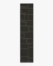 75' x 365' | Machine Washable Runner Rug | Kid & Pet Friendly | Indoor Rug | Alsace Soft Black Rug by Nina Takesh | Ruggable