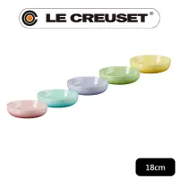 在飛比找PChome24h購物優惠-LE CREUSET-瓷器花蕾系列深盤組18cm-5入 (櫻