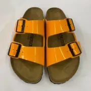 Birkenstock New w/ Box Arizona Patent Marygold Birko Flor Patent Nar Select Size