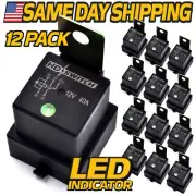 (12 Pack) Relay fits Scag 483013 w/DIODE - Weather Proof & LED Indicator Upgrade