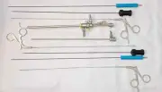 Laparoscopic Hysteroscopy Sheath Semi-Rigid L-Hook Spatula Forceps Set 8Piece