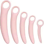 QoQiu 5-Pack Silicone Pelvic Floor Muscle Dilator Trainer SetPelvic Wand Massager for WomenPelvic Floor Muscle Trainer, Pelvic Floor Strengthening Yal
