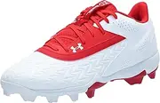 Baseball Under Armour Baseball Cleat Point Spike Studs UA Leadoff Low Rubber Mold 3.0 3027447 Baseball Equipment Swallow Sport, (600) Red/White/Red, 25.5 cm