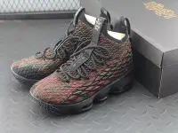 在飛比找Yahoo!奇摩拍賣優惠-Nike LeBron 15 LBJ15 綠紅 編織 耐克詹