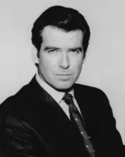 Pierce Brosnan handsome & suave studio portrait as James Bond poster