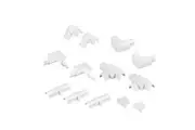 D-Line 13 Piece 16x8mm White Cable Cover Accessory Joiner Kit | RETAP1608W