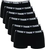 [TRADIE] Girl's Cotton/Elastane Netball Shortie 6-Pack Girls Underwear, Soft Cotton Stretch, Breathable, Comfortable for Everyday Wear, Value Pack, Underwear Girls, Boy Short