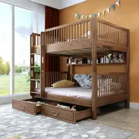 在飛比找樂天市場購物網優惠-上下鋪雙層 床 兩層上下床 高護欄全實木 子母床 兒童高低床
