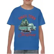 Small Town Christmas Youth T-shirt Hometown Holiday Spirit Xmas Tree Cozy Kids