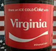 Share A Coke With Virginia Limited Edition Coca Cola Bottle 2017 USA
